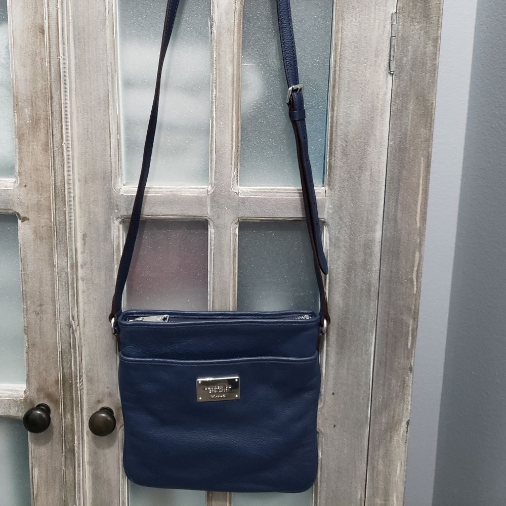 Ralph Lauren Crossbody Bag / Leather / Navy Blue